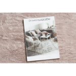  Kab. Moderni perivi tepih SHAPE 3146 Medvjedić čupavi - rumeno ružičasti pliš, protuklizni 80x96 cm