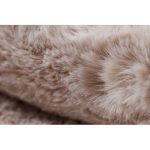  Kab. Moderni perivi tepih SHAPE 3146 Medvjedić čupavi - rumeno ružičasti pliš, protuklizni 80x96 cm