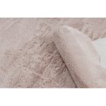  Kab. Moderni perivi tepih SHAPE 3146 Medvjedić čupavi - rumeno ružičasti pliš, protuklizni 80x96 cm