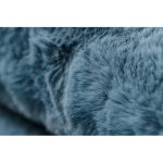  Kab. Moderni perivi tepih SHAPE 3146 Medvjedić čupavi - plavi pliš, protuklizni 80x96 cm