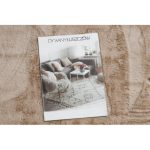 Kab. Moderni perivi tepih SHAPE 3146 Medvjedić čupavi - bež pliš, protuklizni 80x96 cm