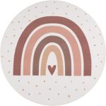 Ay. Coco 1132 krem okrugli dječji tepih 200 x 200 cm