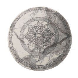  Tepih Modern Dy. VISTA 04 siva rozeta krug 100 cm