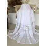  TRD. Gotova zavjesa Cairo bijela siva s uzorkom 300x250cm