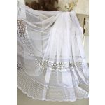  TRD. Gotova zavjesa Cairo bijela siva s uzorkom 400x180cm