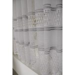  TRD. Gotova zavjesa Cairo bijela siva s uzorkom 400x180cm