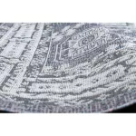 Fonott sizal tepih SION vintage 2832 lapos szövött plava / ružičasta / ecru 140x190 cm