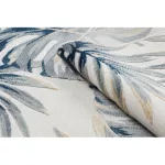 tepih BOTANIC 65265 Monstera listovi lapos szőtt - ekrü 117x170 cm