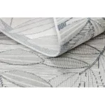 tepih BOTANIC 65241 listovi lapos szőtt - siva 137x190 cm