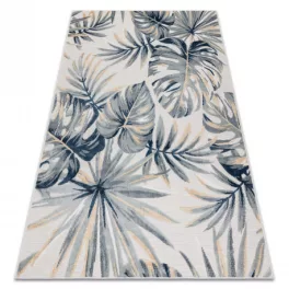   tepih BOTANIC 65265 Monstera listovi lapos szőtt - ekrü 157x220 cm