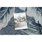 tepih BOTANIC 65242 Perie, cik-cak, lapos szőtt - tamnoplava 176x270 cm