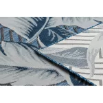 tepih BOTANIC 65242 Perie, cik-cak, lapos szőtt - tamnoplava 176x270 cm