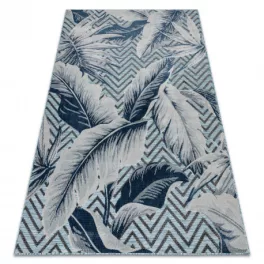   tepih BOTANIC 65242 Perie, cik-cak, lapos szőtt - aqua plava 176x270 cm