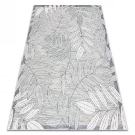 tepih BOTANIC 65241 listovi lapos szőtt - siva 78x150 cm