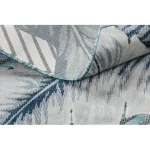 tepih BOTANIC 65242 Perie, cik-cak, lapos szőtt - aqua plava 78x150 cm