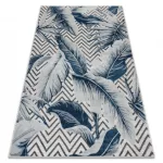 tepih BOTANIC 65242 Perie, cik-cak, lapos szőtt - siva 78x150 cm