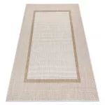 Fonott sizal tepih SION 21782 lapos szövött ecru / bež 200x290 cm