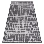 Fonott sizal tepih SION vonalak 22144 lapos szövött crne / ecru 80x150 cm