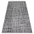 Fonott sizal tepih SION vonalak 22144 lapos szövött crne / ecru 80x150 cm