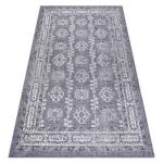 Fonott sizal tepih SION vintage 2832 lapos szövött plava / ružičasta / ecru 80x150 cm