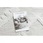 Fonott Sizal tepih MOROC 22321 cikcakk boho rojt - szerkezeti bež / krem 155x220 cm