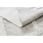 Fonott Sizal tepih MOROC 22321 cikcakk boho rojt - szerkezeti bež / krem 155x220 cm
