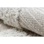 Fonott Sizal tepih MOROC 22321 cikcakk boho rojt - szerkezeti bež / krem 155x220 cm