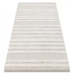 Fonott Sizal tepih MOROC 22329 cikcakk, vonalak boho rojt - szerkezeti bež / krem 155x220 cm