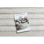 Fonott Sizal tepih MOROC 22329 cikcakk, vonalak boho rojt - szerkezeti bež / krem 155x220 cm