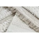 Fonott Sizal tepih MOROC 22329 cikcakk, vonalak boho rojt - szerkezeti bež / krem 155x220 cm