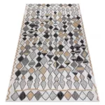 Fonott sizal tepih COOPER Gyémánt, Cikcakk 22217 ecru / crne 160x220 cm