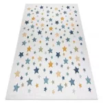 Fonott sizal tepih COOPER Csillagok 22260 ecru / tamnoplava 80x150 cm