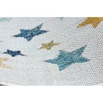 Fonott sizal tepih COOPER Csillagok 22260 ecru / tamnoplava 80x150 cm
