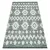 Fonott Sizal EKO tepih boho MOROC Etno Cikcakk 22319 rojt - két szintű gyapjú zelena / krem, újrahasznosított tepih 117x170 cm