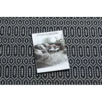 Fonott Sizal CASA Eco tepih boho  Szemek 22075 crne / siva, újrahasznosított tepih 114x170 cm