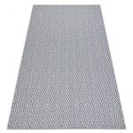 Fonott Sizal CASA Eco tepih boho  gyémánt 22084 antracit / žuta, újrahasznosított tepih 133x190 cm