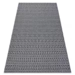 Fonott Sizal CASA Eco tepih boho  Szemek 22075 crne / siva, újrahasznosított tepih 153x220 cm
