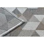 Fonott Sizal CASA Eco tepih boho  háromszögek 2816 žuta / taupe, újrahasznosított tepih 153x220 cm