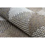 Fonott Sizal CASA Eco tepih boho  háromszögek 2816 žuta / taupe, újrahasznosított tepih 153x220 cm
