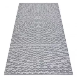   Fonott Sizal CASA Eco tepih boho  gyémánt 22084 antracit / žuta, újrahasznosított tepih 75x150 cm