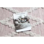 Fonott Sizal tepih boho MOROC gyémánt 22297 rojt - két szintű gyapjú ružičasta / krem, újrahasznosított tepih 78x150 cm