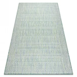   Fonott sizal tepih SION Gyémánt 22184 lapos szövött zelena / plava / ecru 120x170 cm
