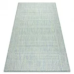 Fonott sizal tepih SION Gyémánt 22184 lapos szövött zelena / plava / ecru 140x190 cm