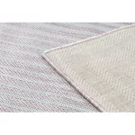 Fonott sizal tepih SION labirintus 22376 lapos szövött ružičasta / ecru 200x290 cm