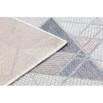  Tkani tepih od sisala SION runner Geometric, trokuti 3006 ravno tkani ecru / roza 80x250 cm