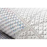 Tkani tepih od sisala SION runner Geometric, trokuti 3006 ravno tkani ecru / roza 80x250 cm