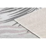  Tkani tepih od sisala SION staza, palmino lišće, tropski 2837 ravno tkani ekru / roza 80x300 cm