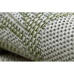  Tkani tepih od sisala SION palmino lišće, tropski 2837 ravno tkani ecru / zeleni 60x250 cm