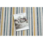 Fonott sizal tepih COOPER Csík, Etno 22237 ecru / tamnoplava 160x220 cm