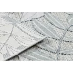 tepih BOTANIC 65241 listovi lapos szőtt - siva 117x170 cm
